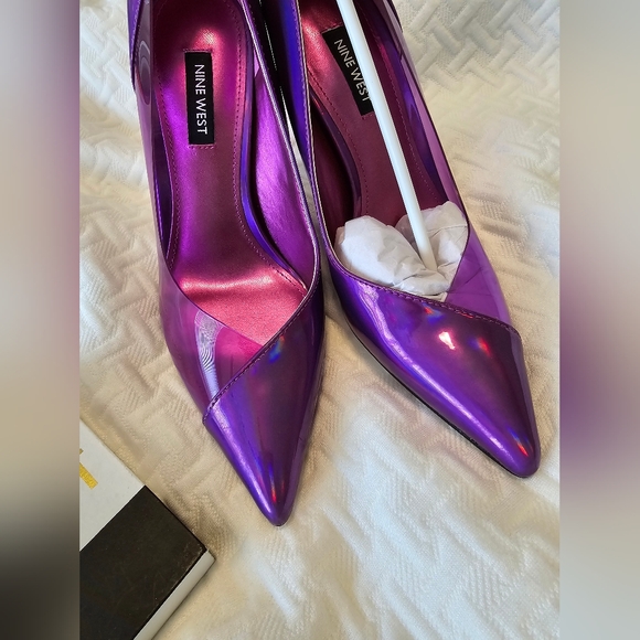Purplish...Nine West heels - Picture 3 of 5